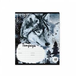 Цена за 10 шт. Тетрадь школьная ученическая ErichKrause Timber Wolf, 18 листов, линейка (в плёнке по 10 шт.)_MIX-PACK  фото 4