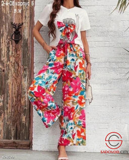 Костюм женский летний (футболка и штаны)