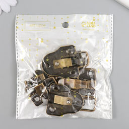 Цена за 3 шт. Замок металл для шкатулок. сундуков бронза + гвозд. 5,8х4х1 см - Арт узор фото 7