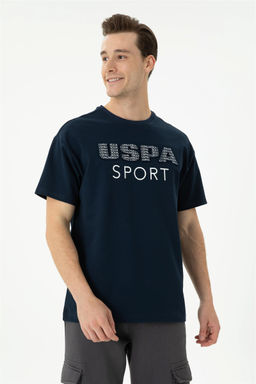 Мужская темно-синяя комфортная футболка с круглым вырезом Неожиданная скидка в корзине - U.s. polo assn фото 3