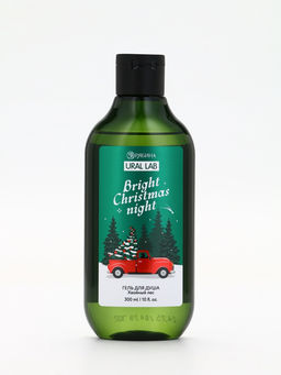 Подарочный набор Happy New Year: гель для душа, мочалка и термостакан, аромат хвойный лес, URAL LAB  фото 4