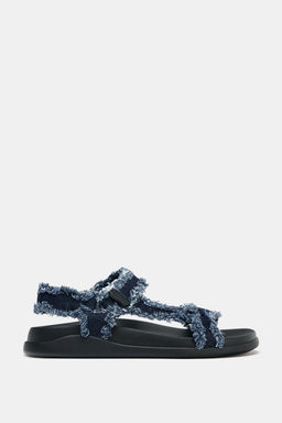DENIM PLATFORM SANDALS - Zara фото 19