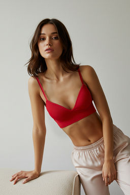 TRENDYOLMILLA Siyah Seamless/Dikissiz Ip Ask?l? Dolgusuz Balensiz Kapl? Bralette Orme Sutyen THMAW22SU0043  фото 48