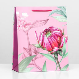 Пакет подарочный Цветочная поэзия, 26 х 32 х 12 см
