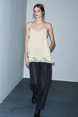 ZW COLLECTION BALLOON DENIM TROUSERS - Zara фото 3