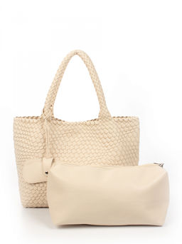 LACCOMA сумка СУ1033-А-слоновая кость эко кожа хлопок  фото 4