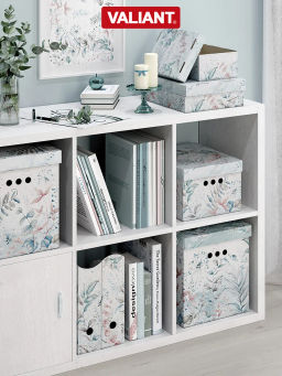 VAL BT-BCTN-LG-2F2L Набор коробов картон. 4 шт., 2 шт.-25*33*9 см, 2 шт.-16.5*25*9 см, BOTANIC LIGHT, шт