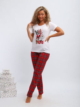 Пижама женская, модель 154, трикотаж (44 размер, Новый год) - Ивановотекстиль фото 5