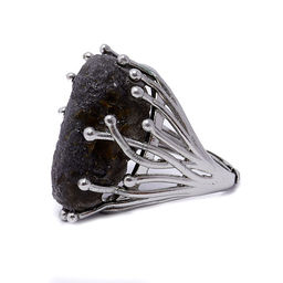 Кольцо с морионом