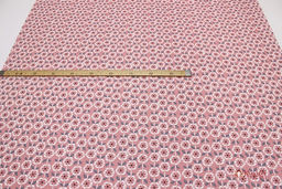 Интерьерный хлопок Цветочная графика цв.пыльная роза, ш.1.5м, хлопок-100%, 250гр/м.кв - Купава фото 2