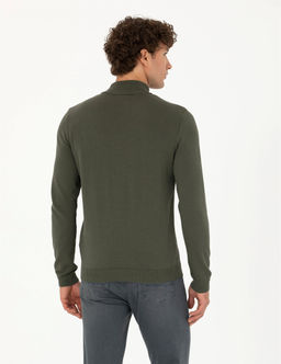 Duman Slim Fit Yar_m Bal_k__ Yaka Triko Kazak - Pierre cardin фото 5