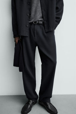 REGULAR FIT TWILL TROUSERS - Zara фото 5