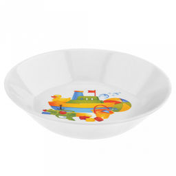 Блюдце-тазик фарфоровое "Любимые игрушки" д140мм, h30мм (Россия)