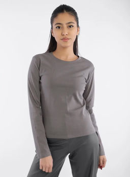 K12900 Лонгслив (хлопок) ГРАФИТ