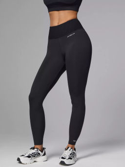 Спортивные леггинсы с поясом в рубчик