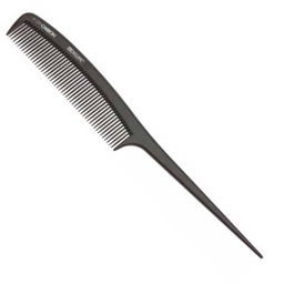 Dewal Расчёска рабочая с пластиковым хвостиком / Carbon CO-6109, коричневый, 21 см