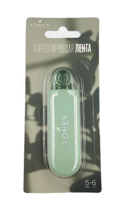 Корректирующая лента-роллер LOREX SHADOW OF HAPPINESS.GREEN 5 мм х 6 м, прямой ход ленты, ...