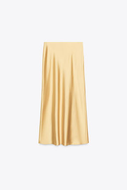 SATIN MIDI SKIRT - Zara фото 6