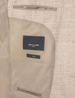 Bej Slim Fit %100 Y_n Tak_m Elbise