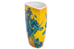Ваза 1,5 л 12,5*9,5*22 см "Ирисы в вазе" NEW BONE CHINA