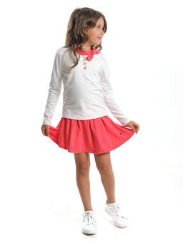 Лонгслив для девочки UD 4175 касар/коралловый - Mini maxi фото 5