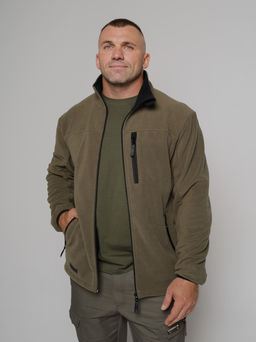 Толстовка флисовая мужская Bear Fur Bearcape (олива)