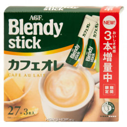 Кофейный напиток с молоком и сахаром Blendy Stick AGF, Япония, 24*8,8 г Акция