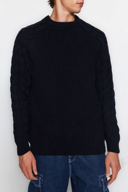 TRENDYOL MAN Ekru Casual Unisex Regular Fit Yunlu Bisiklet Yaka Sac Orgu Detayl? Triko Kazak TMNAW22KZ2059 - Trendyolmilla фото 50