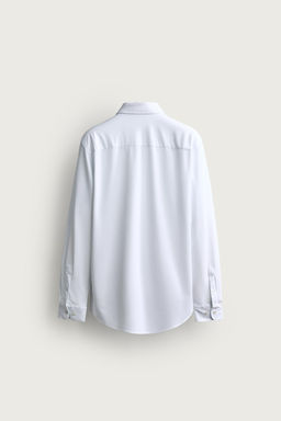 CAMISA REGULAR FIT ESTRUCTURA / Blanco - Zara фото 8