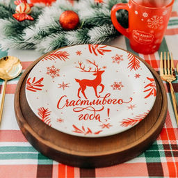 Тарелка Счастливого года, 20 см - Дорого внимание фото 9