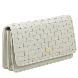 Итальянский женский кожаный кошелек DuDu серии Canarie | жемчужный серый - Dudubags фото 5