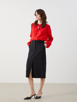 Standart Fit Y?rtma?l? Kad?n Kalem Etek