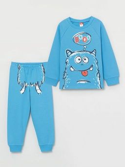 CRB wear/CSBB 50024-43 Комплект для мальчика (джемпер, брюки), голубой/Ex.Cherubino