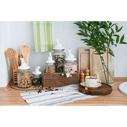 Банка для сыпучих Зайка, 950 мл, с керамической крышкой, стекло, прозрачная - Simaland фото 23