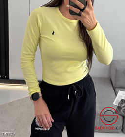 лонгслив женский однотонный - Bruno фото 5