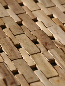 Коврик из тикового дерева, 40×30×0.7 см