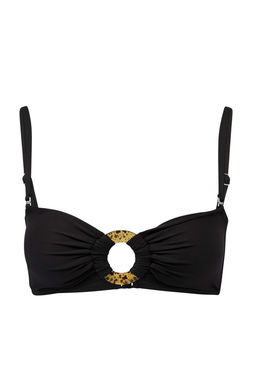 Siyah Bralette Aksesuar Detayl? Kapl? Basic Bikini Ustu TBESS26BU00021 - Trendyolmilla фото 4