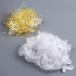 Набор для творчества и декора «Перья белые + наполнитель», желтый
