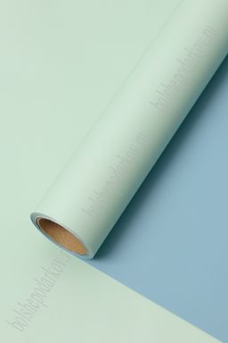 Пленка двусторонняя для цветов в рулоне 58 см*10 м (SF-7058) аквамариновый/голубой №134