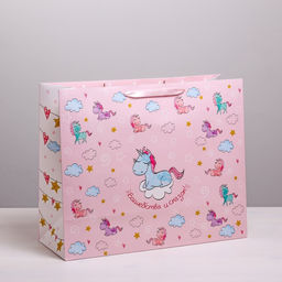 Пакет ламинированный Волшебства и сказок, XL 49 40 19 см