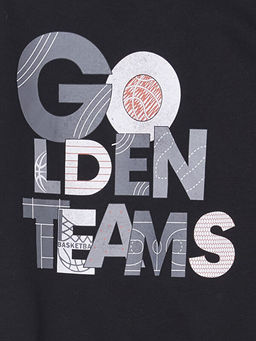 Bisiklet Yaka Bask?l? Erkek Bebek Sweatshirt - Waikiki фото 2