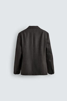 WOOL TEXTURED BLAZER - Zara фото 7