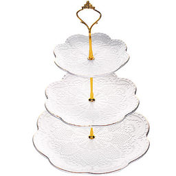 26513 Конфетница 3х ярус ЭЛИС 15-20-26см LR (х12) - Mayer&boch фото 2