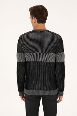 Erkek Slim Fit Bisiklet Yaka Siyah Kazak - U.s. polo assn фото 5