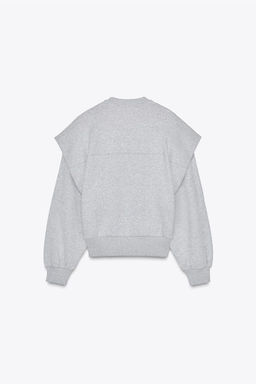 HEAVYWEIGHT PLEATED SWEATSHIRT - Zara фото 5