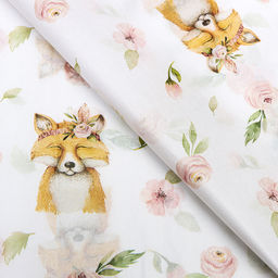 Цена за 10 шт. Бумага упаковочная тишью Лисица и сад, 50 см ? 70 см, 17 грамм