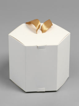 Цена за 10 шт. Коробка шестигранная, с окном, белая, 10 х 10 х 10 см - UPAK LAND фото 6