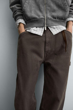 SPLATTER CARPENTER TROUSERS - Zara фото 6