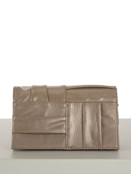 LACCOMA сумка Y1573-темно-серый натуральная кожа полиэстр