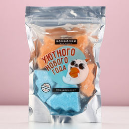 Бомбочки для ванны «Уютного Нового Года», 6×30 г, аромат мандарин, Чистое счастье